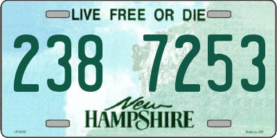 NH license plate 2387253