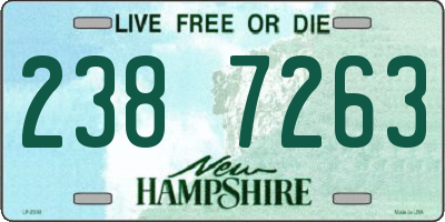 NH license plate 2387263