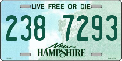 NH license plate 2387293