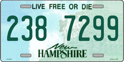 NH license plate 2387299