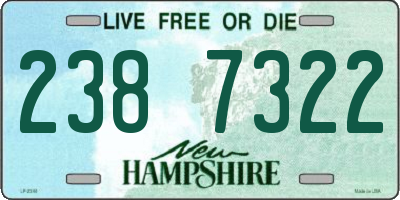 NH license plate 2387322
