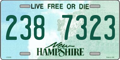 NH license plate 2387323
