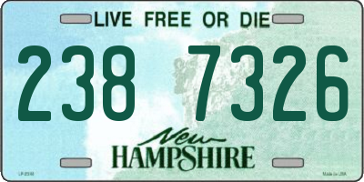 NH license plate 2387326