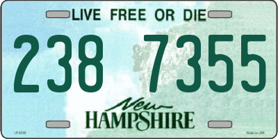 NH license plate 2387355