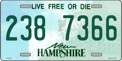 NH license plate 2387366
