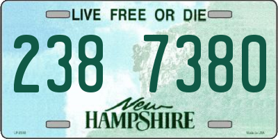 NH license plate 2387380