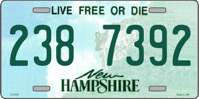 NH license plate 2387392
