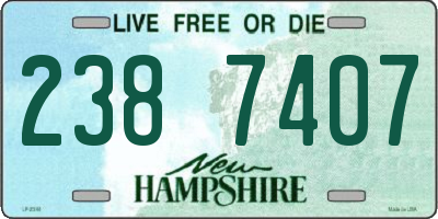 NH license plate 2387407