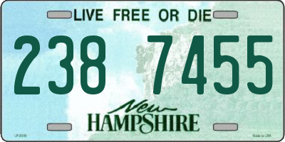 NH license plate 2387455