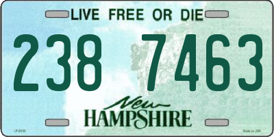 NH license plate 2387463