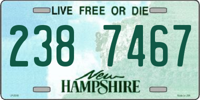 NH license plate 2387467