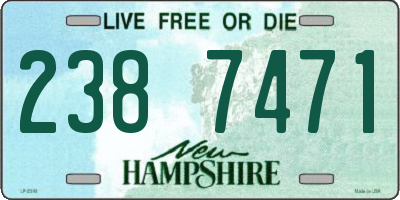 NH license plate 2387471