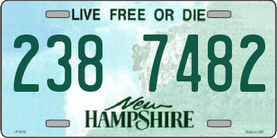 NH license plate 2387482