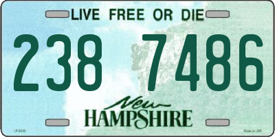 NH license plate 2387486