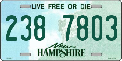 NH license plate 2387803