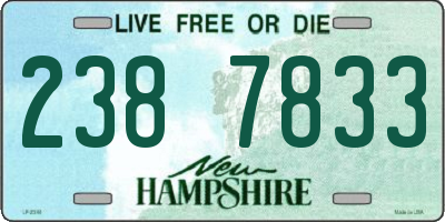 NH license plate 2387833