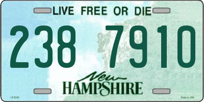NH license plate 2387910