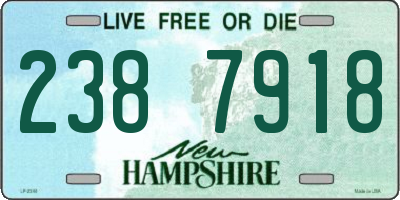 NH license plate 2387918