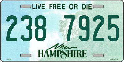 NH license plate 2387925