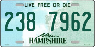 NH license plate 2387962