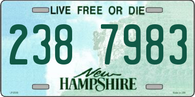NH license plate 2387983