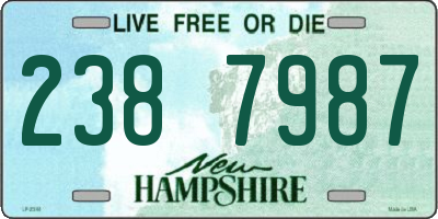 NH license plate 2387987