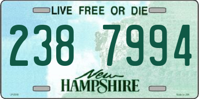 NH license plate 2387994