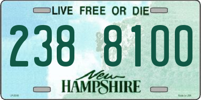 NH license plate 2388100