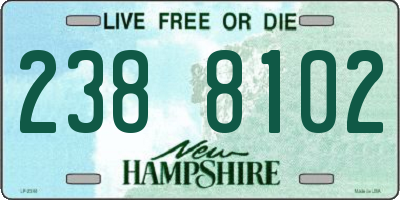 NH license plate 2388102