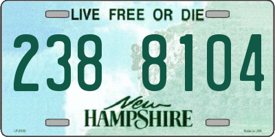 NH license plate 2388104