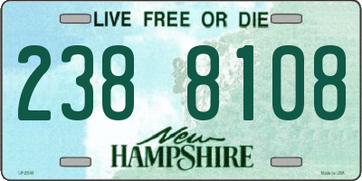 NH license plate 2388108