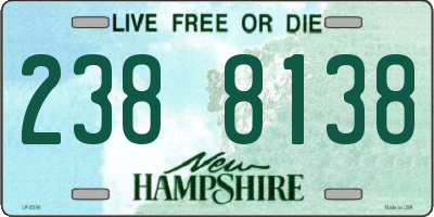 NH license plate 2388138