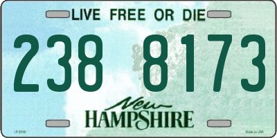 NH license plate 2388173
