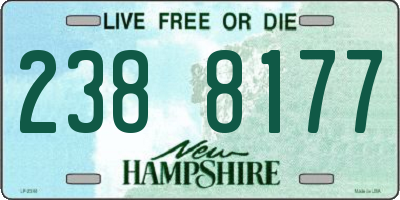 NH license plate 2388177