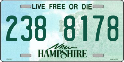 NH license plate 2388178