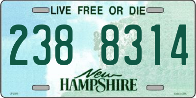 NH license plate 2388314