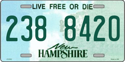 NH license plate 2388420