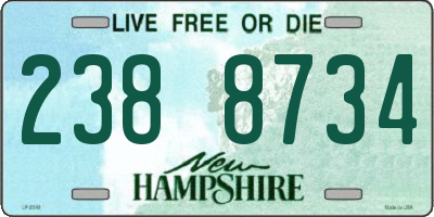 NH license plate 2388734