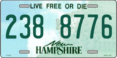 NH license plate 2388776