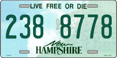 NH license plate 2388778