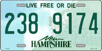 NH license plate 2389174