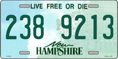 NH license plate 2389213