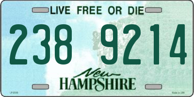 NH license plate 2389214