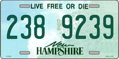 NH license plate 2389239