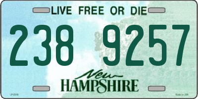 NH license plate 2389257