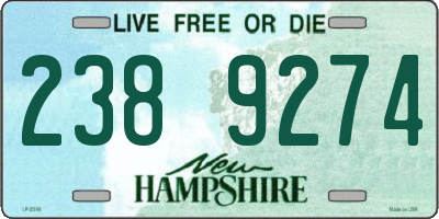 NH license plate 2389274