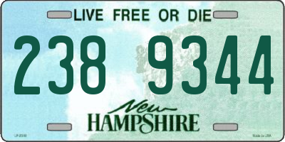 NH license plate 2389344