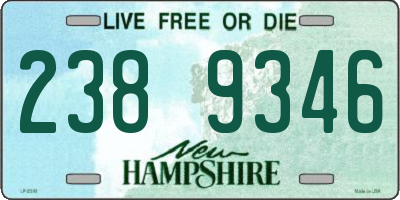 NH license plate 2389346