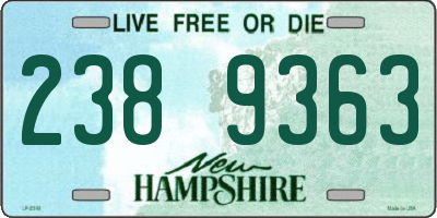 NH license plate 2389363
