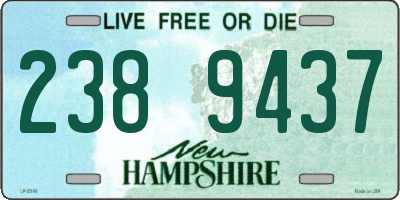 NH license plate 2389437